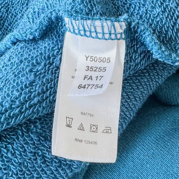 Venus Lightweight Teal Sweatshirt w/ Brass Grommet Holes & Zippers-Women's 3XL - Picture 8 of 11